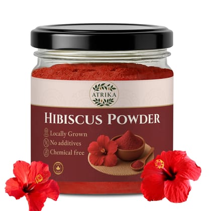 Atrika Hibiscus Powder 125g | Gudhal Ka Phool Powder for Hair Growth & Shine | Natural Hair Powder for Strong, Healthy & Lustrous Hair Atrika Hibiscus Powder 125g | Gudhal Ka Phool Powder for Hair Growth & Shine | Natural Hair Powder for Strong, Healthy & Lustrous Hair