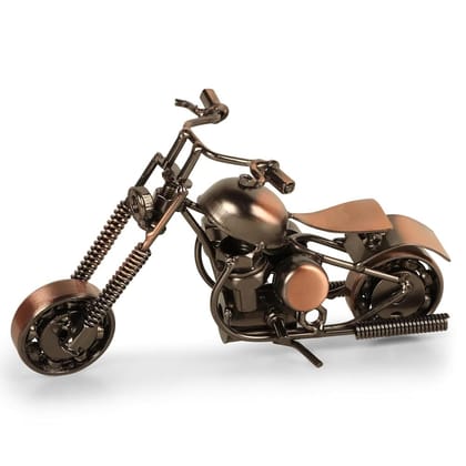 Black Silver Iron Mini Bike For Home Decor Decorative Showpiece Showcase