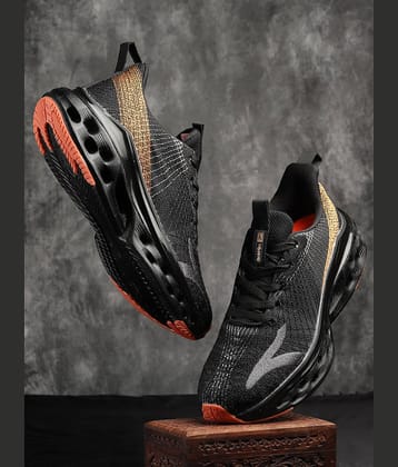 Action Black Men's Sports Running Shoes