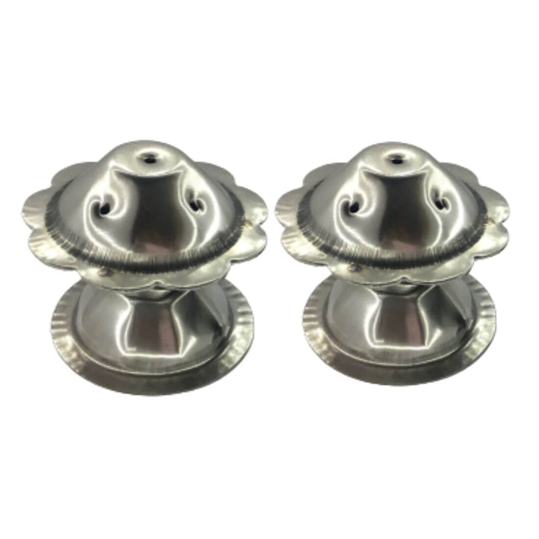 MAYAPURI Stainless Steel Agarbatti Stand/Incense Stick Holder/Dhoop Dhani for Daily Puja (Pack of 2)