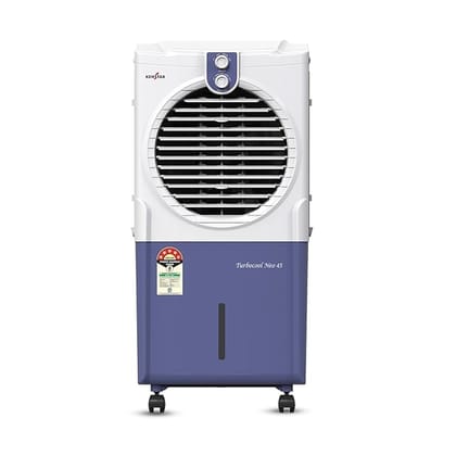Kenstar TurboCool Neo HC 45 Air Cooler with Honeycomb Cooling Media, 45L, 100W, White & Blue