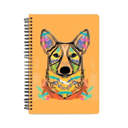 Happy Corgi Notebook - Yellow