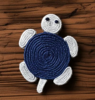 Jute fridge magnet