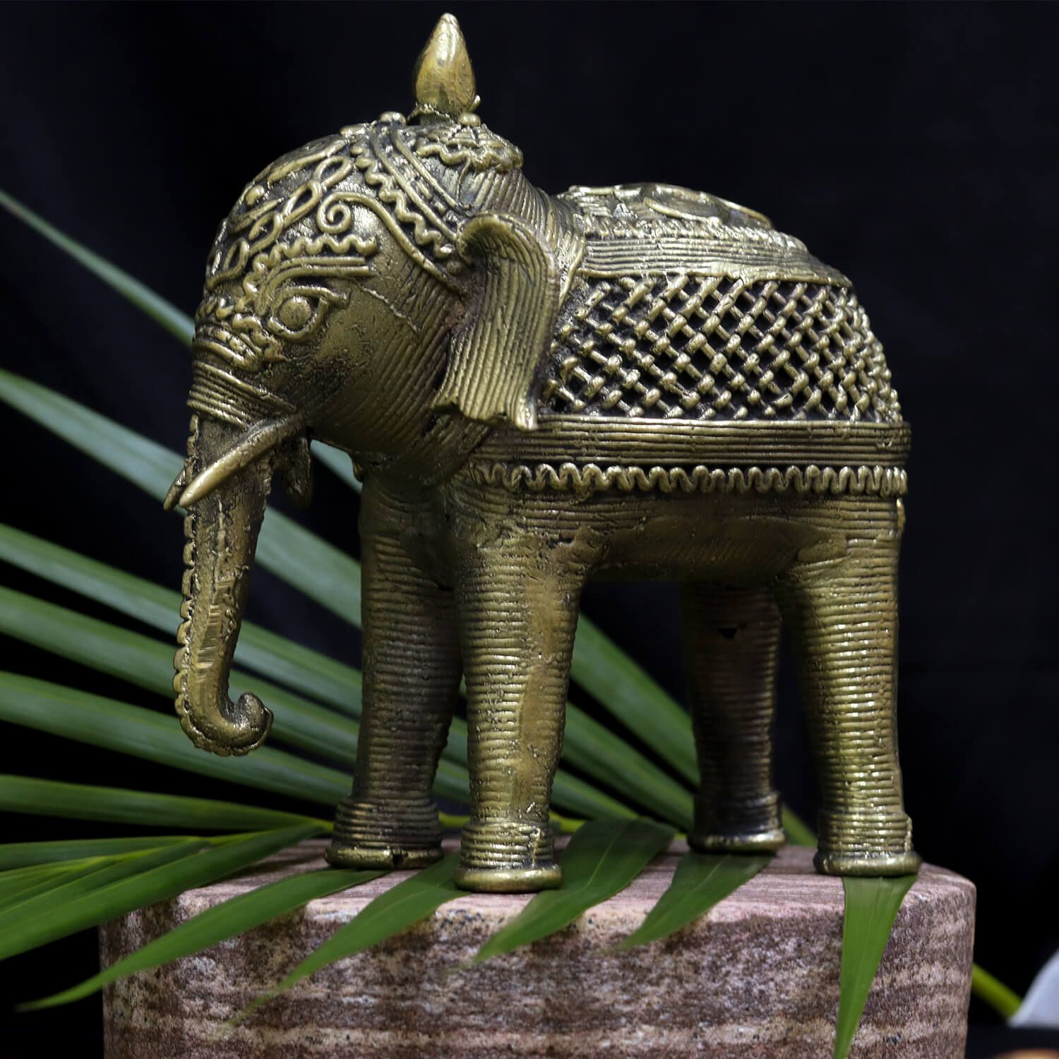 Dhokra Crafted Elephant Sculpture
