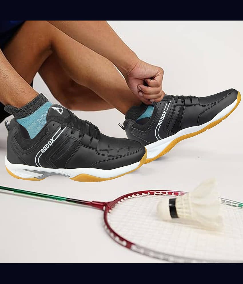 RODOX Badminton Shoes Non-Marking Black Male