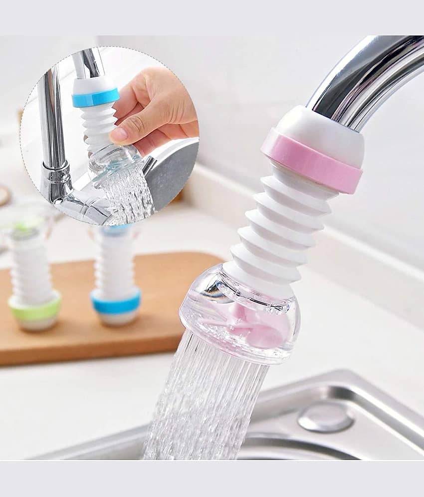 (Pack of 2) Anti-Splash Expandable Head Nozzle Bathroom Tap Adjustable Splash Sprinkler Head Sprinkler Water Saving Device Faucet Regulator