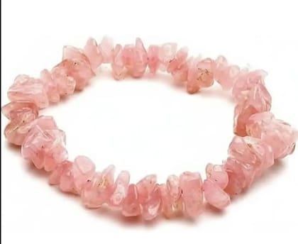 Natural Rose Quartz Bracelet for Women & Men Original Healing Crystal Beaded Bracelet for Love, Emotional Healing, Reiki & Meditation (Rose Quartz Chips Bracelet) Natural Rose Quartz Bracelet for Women & Men Original Healing Crystal Beaded Bracelet for Love, Emotional Healing, Reiki & Meditation (Rose Quartz Chips Bracelet)