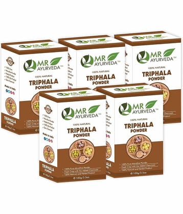 MR Ayurveda Pure Triphala Powder Hair Scalp Treatment 500 g Pack of 5