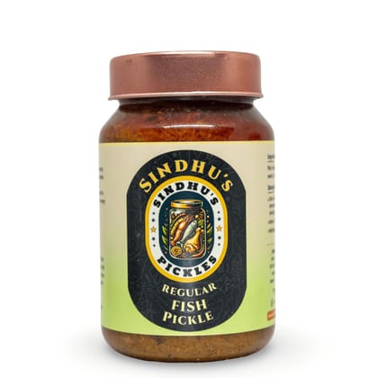 Sindhu's Tangy Regular Fish Pickles, 100g, Authentic Indian Flavor Sindhu's Tangy Regular Fish Pickles, 100g, Authentic Indian Flavor