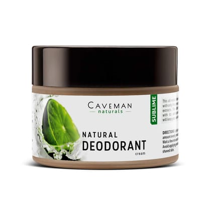 Caveman Naturals Deodorant Cream| India's 1St Made Safe Certified Natural Deodorant, 50G (Sublime) For Men And Women Caveman Naturals Deodorant Cream| India's 1St Made Safe Certified Natural Deodorant, 50G (Sublime) For Men And Women - 50 g (Pack of 1)