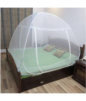 Healthgenie Double White Plain Mosquito Net, Machardani