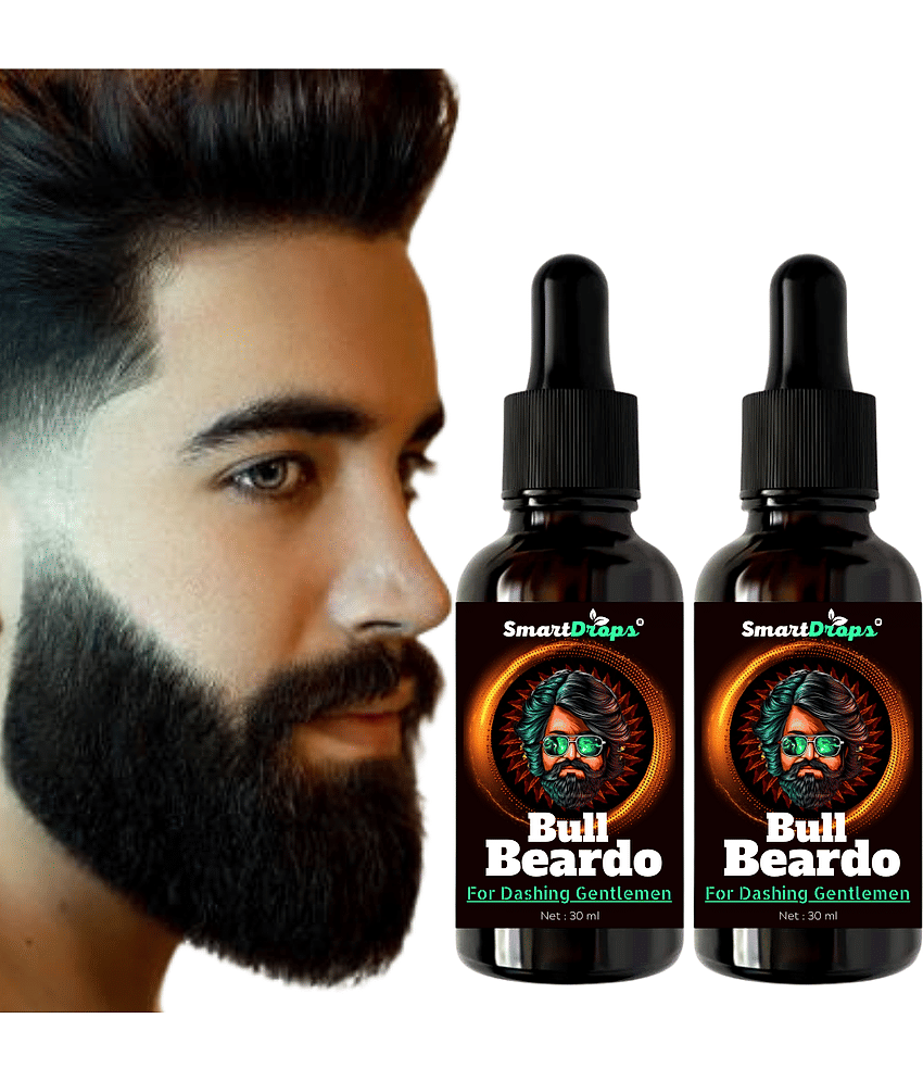 Smartdrops - 30mL Promotes Beard Growth Beard Oil ( Pack of 2 )