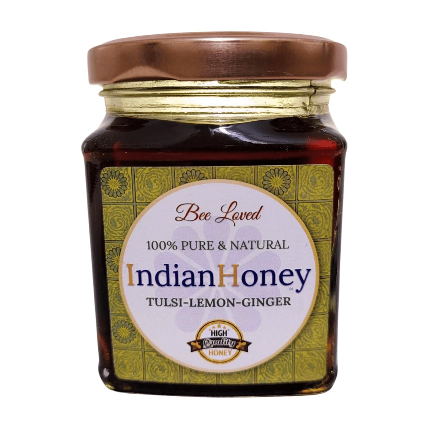 IndianHoney Tulsi Lemon Ginger Natural Honey A Perfect Fusion Of Bold Flavours And Nature Sweetness