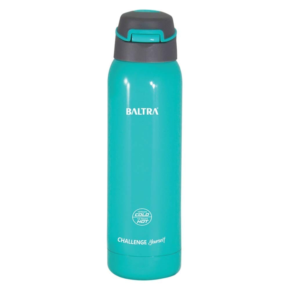 BALTRA Atom Stainless Steel Sports Vacuum Flask Thermosteel Hot and Cold Water Flask 500ml