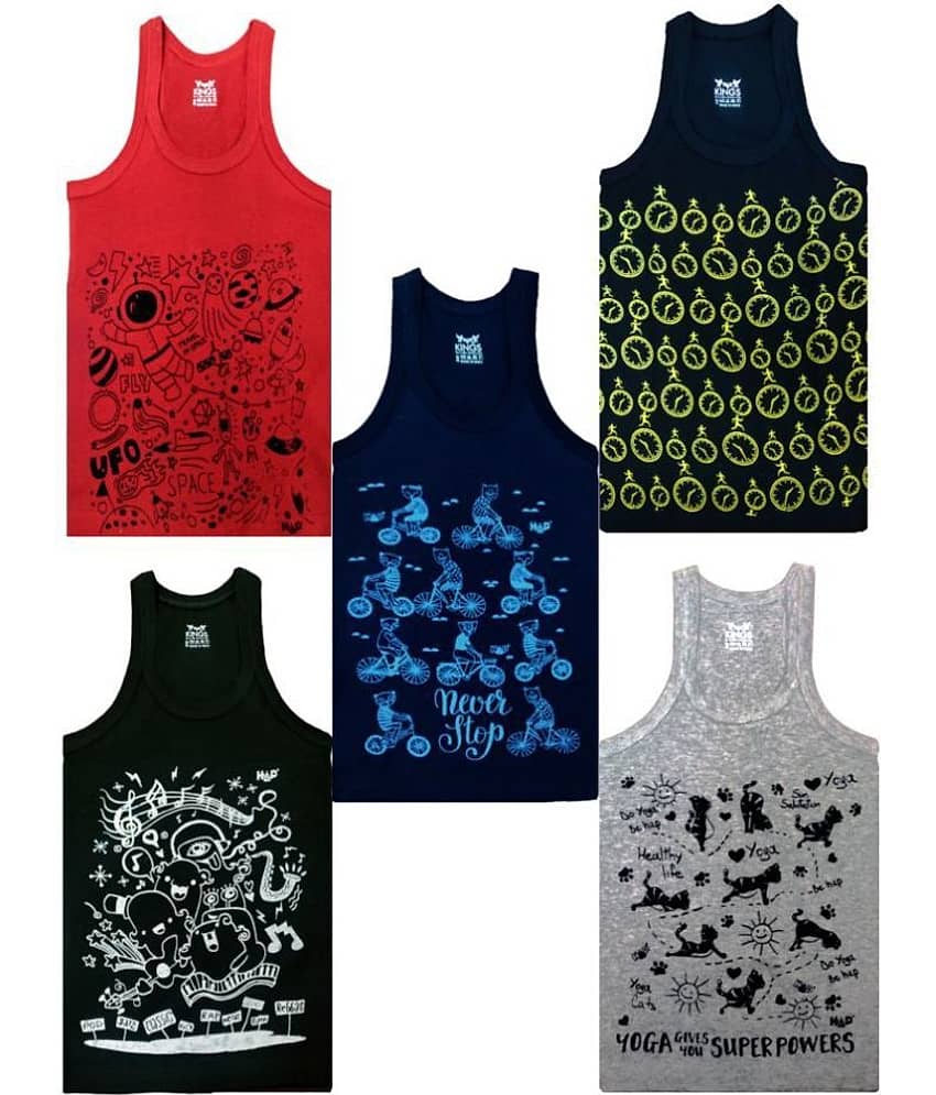 HAP Pack of 5 Boys 100% Cotton ( Multi Color )