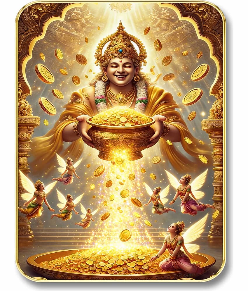 Livin'luxe Goddess Lakshmi MDF Wall Art with Table Top Stand