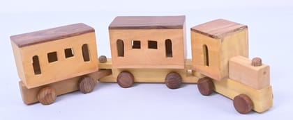Natural Wood Toy Train Set Natural Wood Toy Train Set