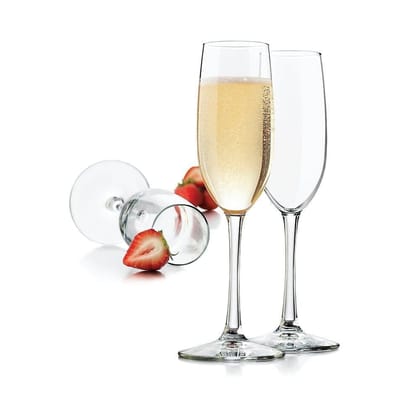 Long Chanp Flut Wine Glass,180 Ml, Set of 2 Red or White Mug,Elegant Bar Glassware for Champagne, Beer, Juice, Cocktails, Stylish and Unique Brandy Glass for Home, Office, Casino Party