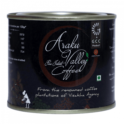 Araku Valley 100% Pure Instant Coffee 100Gms Araku Valley 100% Pure Instant Coffee 100Gms