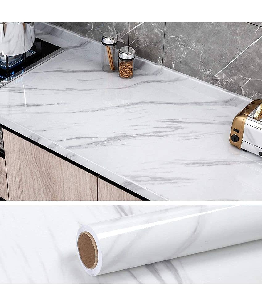 Geeo Premium White Marble Design Wallpaper 60cm x 2m (Pack of 1)