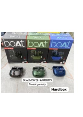 BOAT MOKSH EARBUDS 6 MONTH GARRENTY Black
