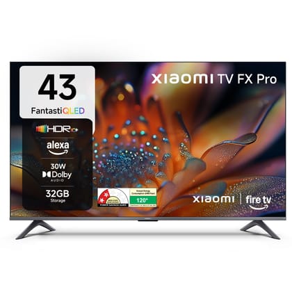 Xiaomi 108 cm (43 inch) FX Pro QLED Ultra HD 4K Smart Fire TV L43MB-FPIN Xiaomi 108 cm (43 inch) FX Pro QLED Ultra HD 4K Smart Fire TV L43MB-FPIN - black / 43 inches Xiaomi 108 cm (43 inch) FX Pro QLED Ultra HD 4K Smart Fire TV L43MB-FPIN Xiaomi 108 cm (43 inch) FX Pro QLED Ultra HD 4K Smart Fire TV L43MB-FPIN - black / 43 inches