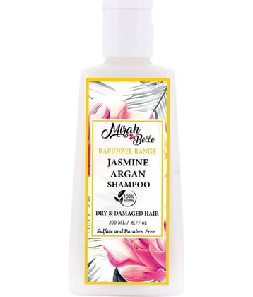 Mirah Belle Natural & Organic Jasmine Argan Dry - For Dry & Frizzy Hair - Paraben Free Shampoo 200 mL