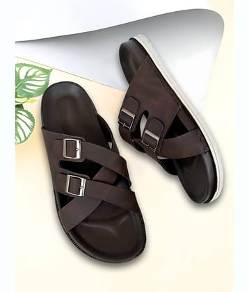 Altek 14316 Brown Men's Daily Slipper