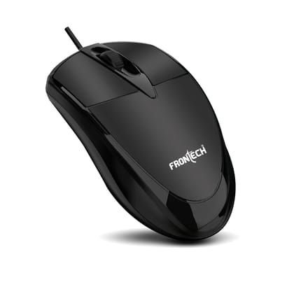 FRONTECH Power Wired USB Mouse, 3-Button, 1000 DPI Optical Sensor, Plug & Play FRONTECH Power Wired USB Mouse, 3-Button, 1000 DPI Optical Sensor, Plug & Play