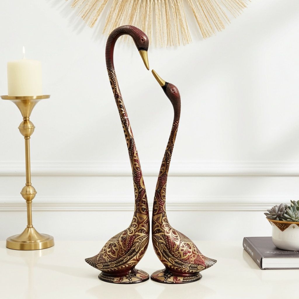 Brass Showpiece Duck Statue (ANMAS013 B)