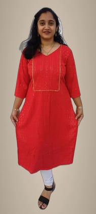 Mom And Me Rayon Chikankari Kurta (2XL) | Soft Breathable Fabric | Ethnic Party Mom And Me Rayon Chikankari Kurta (2XL) | Soft Breathable Fabric | Ethnic Party