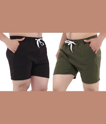 GTwo Multicolor 2 Cotton Blend Men's Shorts ( Pack of 2 )