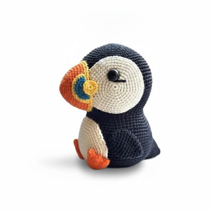 Handcrafted Cotton Crochet Puffin Stuffed Toy