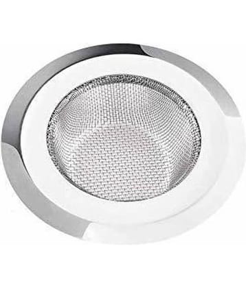 Shree Krishna Stainless Steel Sink Strainer/Jali (Size-2) Silver 3inch Steel Angle Cock