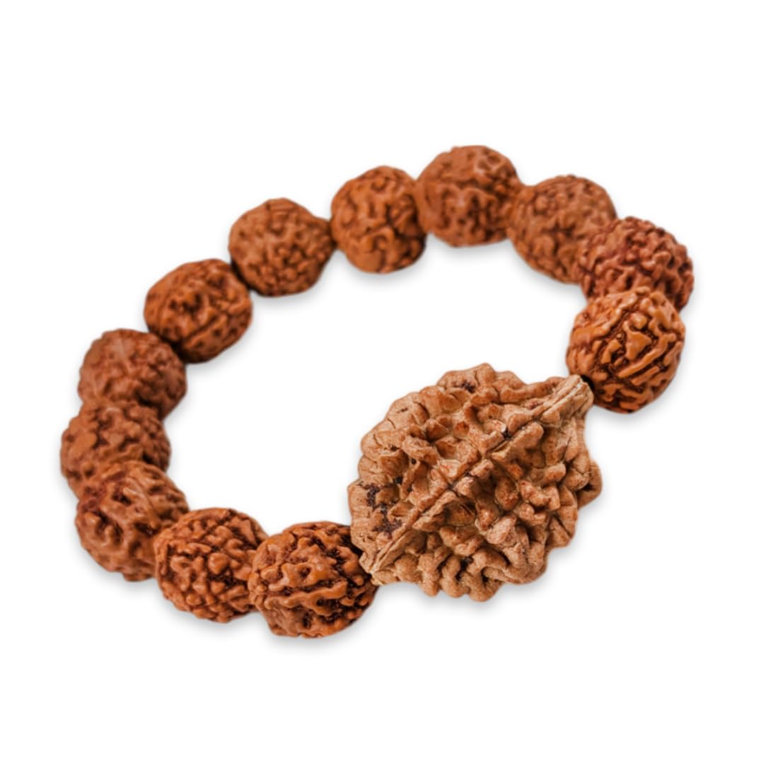 MAYAPURI 2 Mukhi and 5 Mukhi Rudraksha Bracelet for Men and Women Combo (Pack of 2)