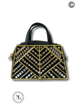Charming Unusual shaped Bag with Zipper and Sling Charming Unusual shaped Bag with Zipper and Sling