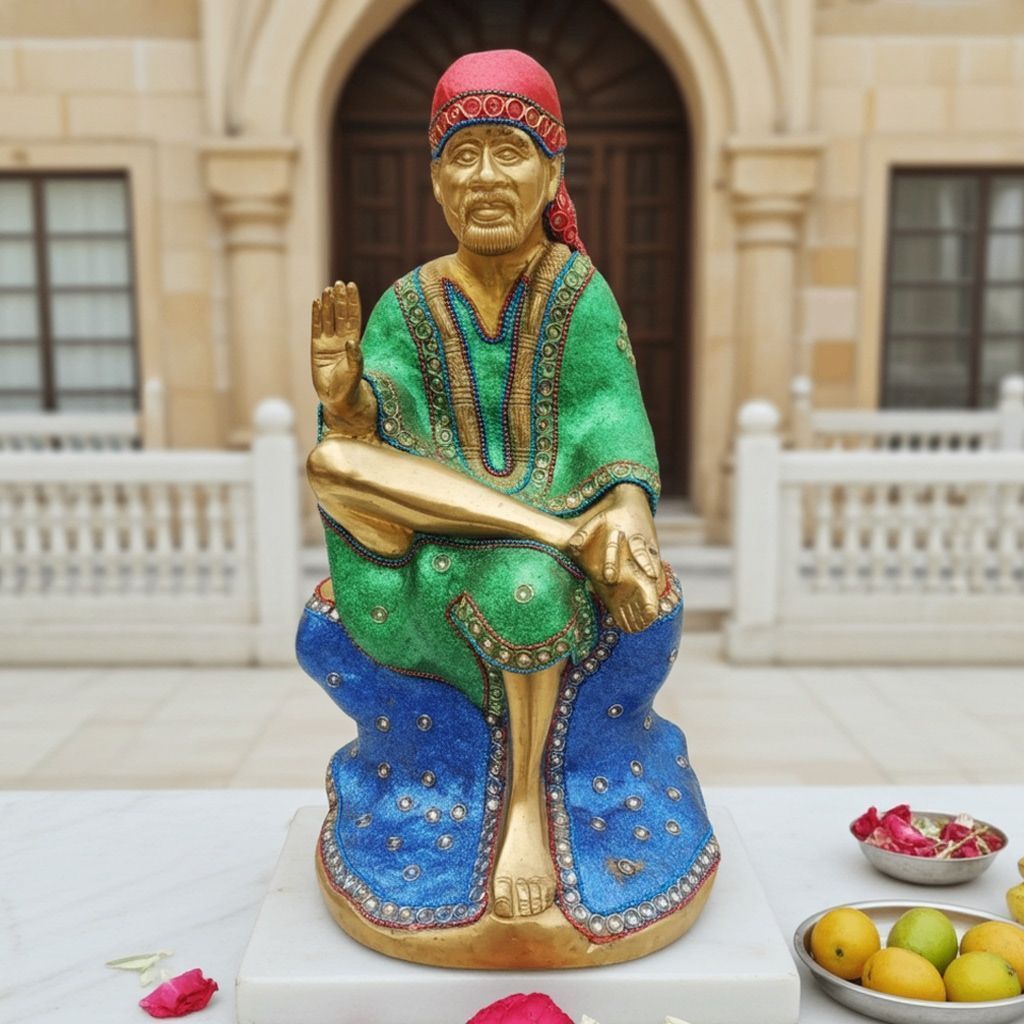 Brass Showpiece Sai Baba Statue (BSMAS520)