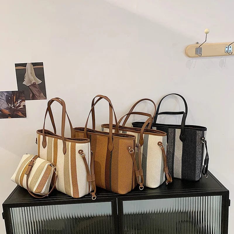 New fashion large capacity tote bags young lady designer plaid handbags girls popular luxury purses for woman