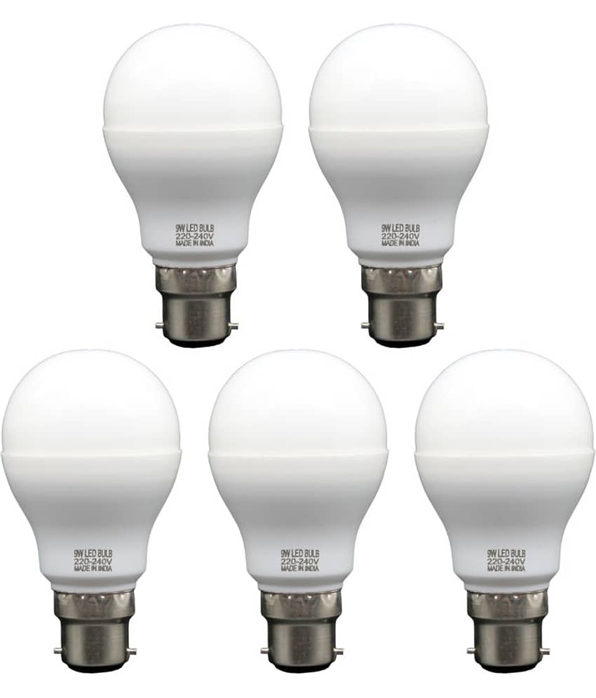 LAZYWINDOW 9W Cool Day Light LED Bulb ( Pack of 5 )