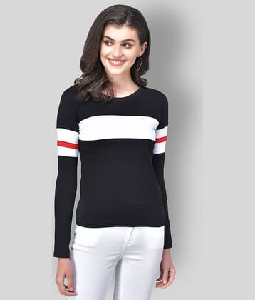 The Dry State Women Cotton Blend Colorblock Regular Fit Round Neck T-Shirt ( Multicolor )