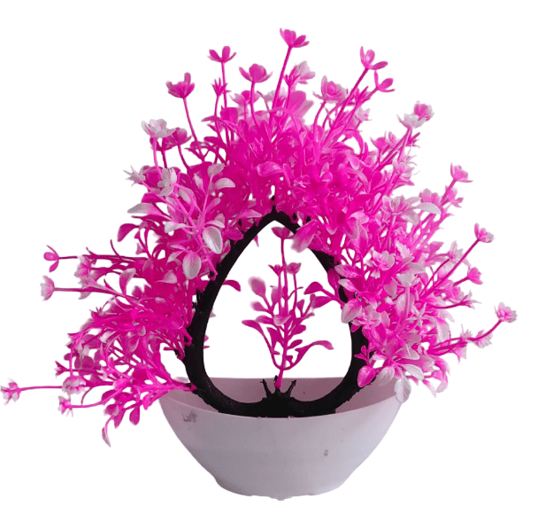 Artificial Pink Flower Plant - Decorative Home & Office Decor