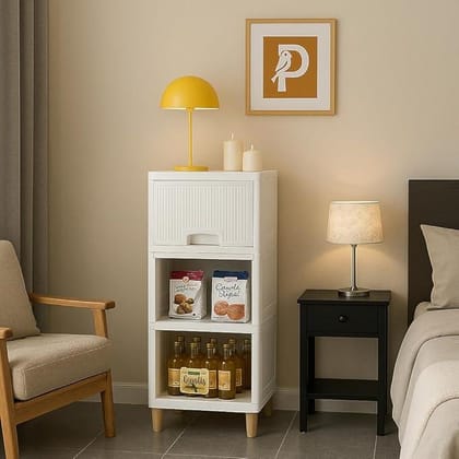 Panchhi Store Cupboard for Bedroom 3 Tier Plastic Wardrobe Cupboard for Storage Foldable Wardrobe for Clothes Modular Kitchen Cabinet Space Saving Collapsible Wardrobe for Room Office Kitchen Bathroom Panchhi Store Cupboard for Bedroom 3 Tier Plastic Wardrobe Cupboard for Storage Foldable Wardrobe for Clothes Modular Kitchen Cabinet Space Saving Collapsible Wardrobe for Room Office Kitchen Bathroom