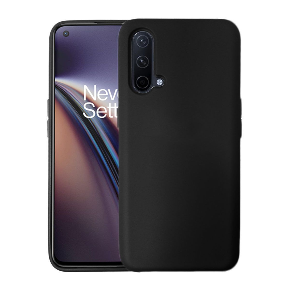 LIRAMARK Liquid Silicone Soft Back Cover Case for OnePlus Nord CE