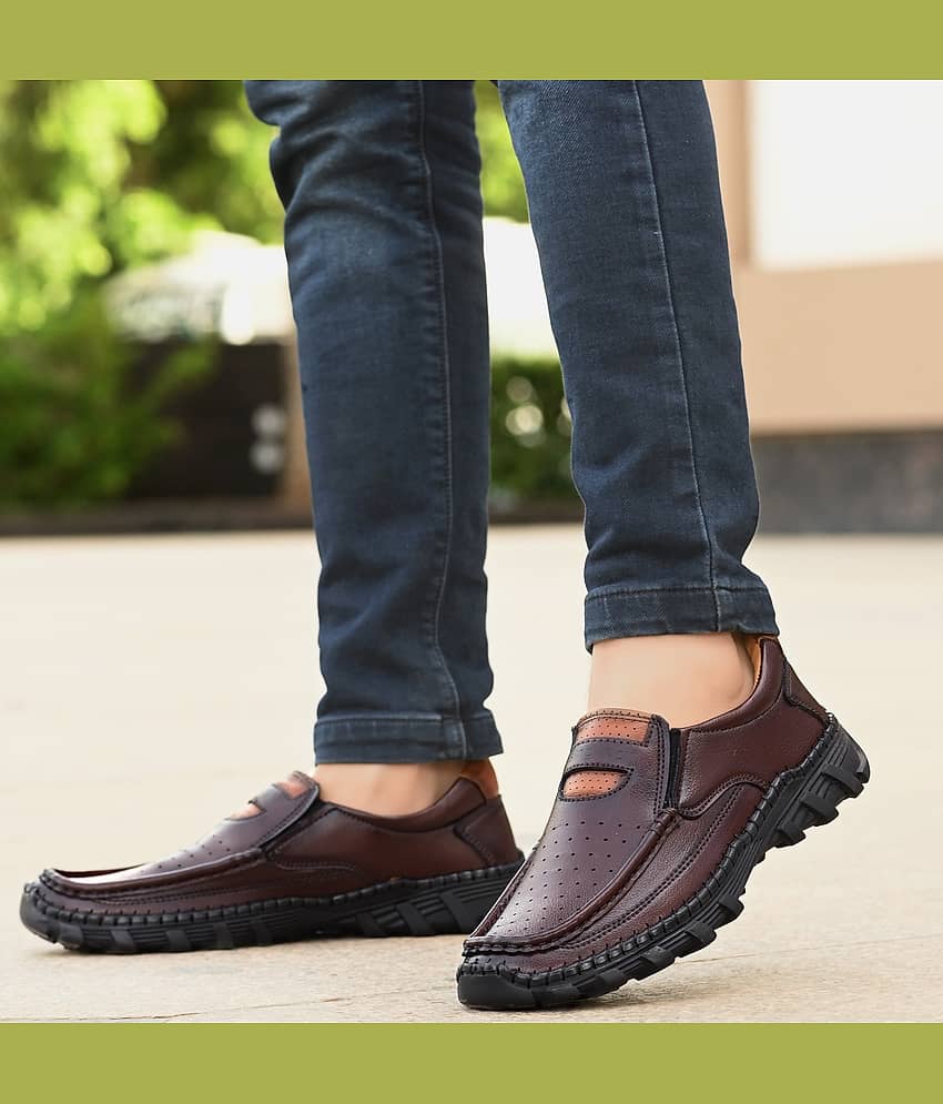 Rising Wolf 7088-Black Black Men's Slip-on Shoes