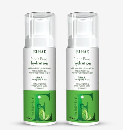 ELHAE Plant Extract Moisturizing Lotion Pack of 2, Body and Hand Hydration with Natural Plant-Based Ingredients, 50ml Each ELHAE Plant Extract Moisturizing Lotion Pack of 2, Body and Hand Hydration with Natural Plant-Based Ingredients, 50ml Each