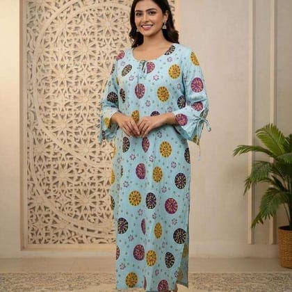 Premium slub Rayon Kurti for Everyday Wear
