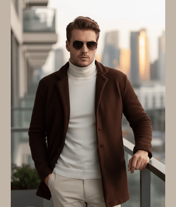 Rigo Fleece Men's Blazer - Brown ( Pack of 1 )