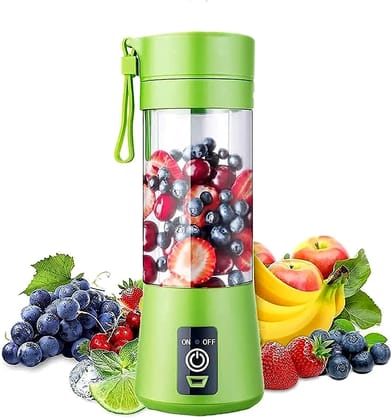 Portable 6-Blade Juicer Blender with Built-In Jar Juice Mixer Bottle, USB Rechargeable Personal Size Juicer Grinder for Juices, Kitchen Appliance for Milk Shakes (Multi Colour) (colour - multi) by Ruhi Import Store