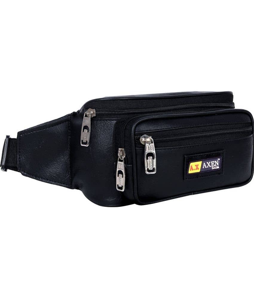 AXEN BAGS - Black Travel Kit Bag ( 1 Pc )