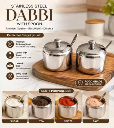 Multipurpose Stainless Steel Pot with Spoon, Kitchen Cooking & Serving Pot for Rice, Dal, Curry, Milk, Soup & Everyday Use Multipurpose Stainless Steel Pot with Spoon, Kitchen Cooking & Serving Pot for Rice, Dal, Curry, Milk, Soup & Everyday Use